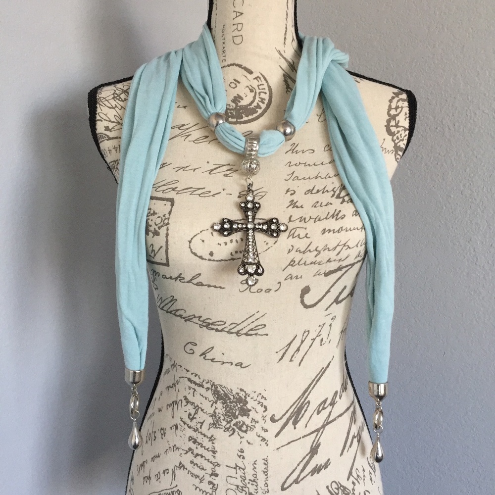Cowgirl Cross Necklace Scarf